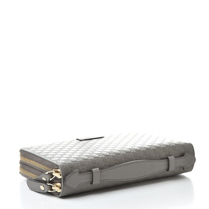 Gucci Soft Microguccissima Zip Around Top Handle Travel Wallet Loess 4 of 9