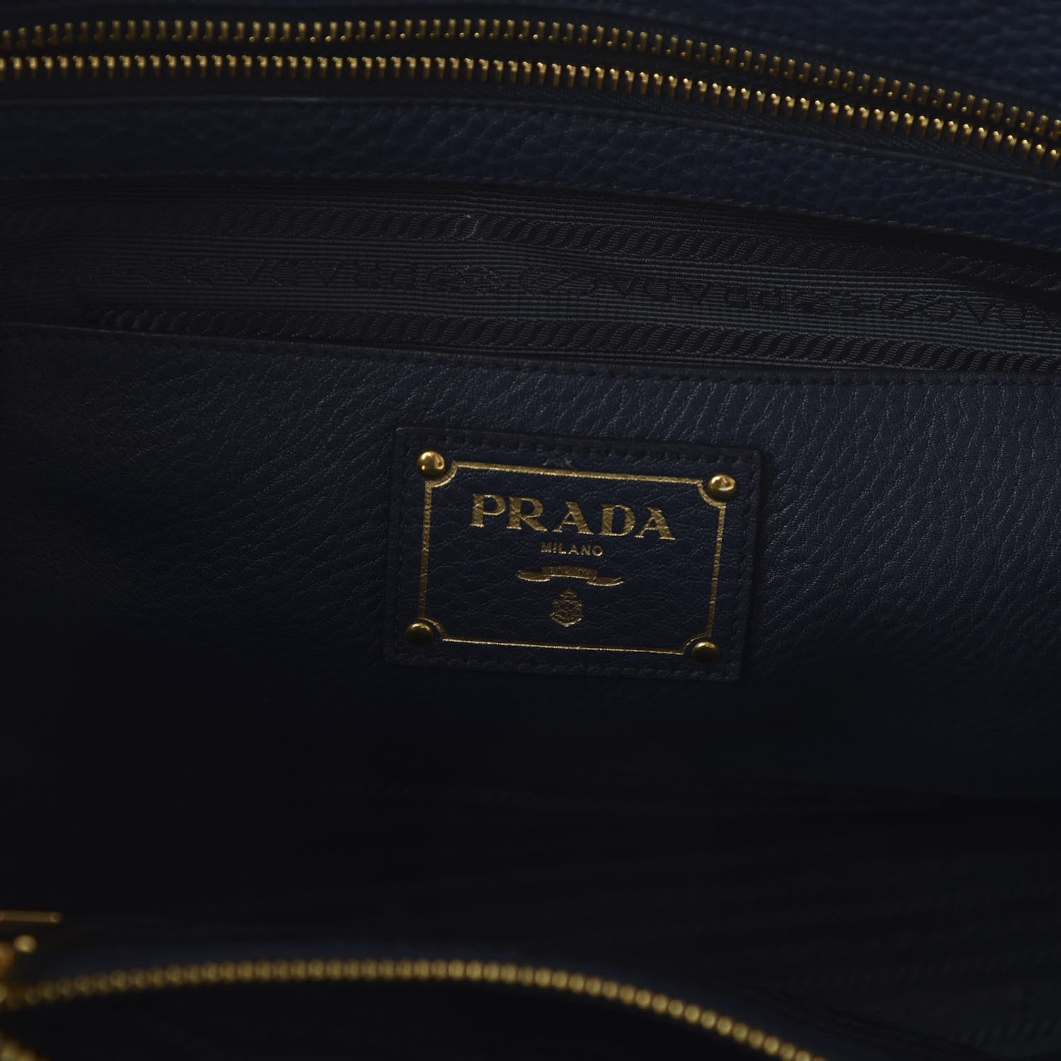 Prada Vitello Daino Tote Bluette 9 of 10