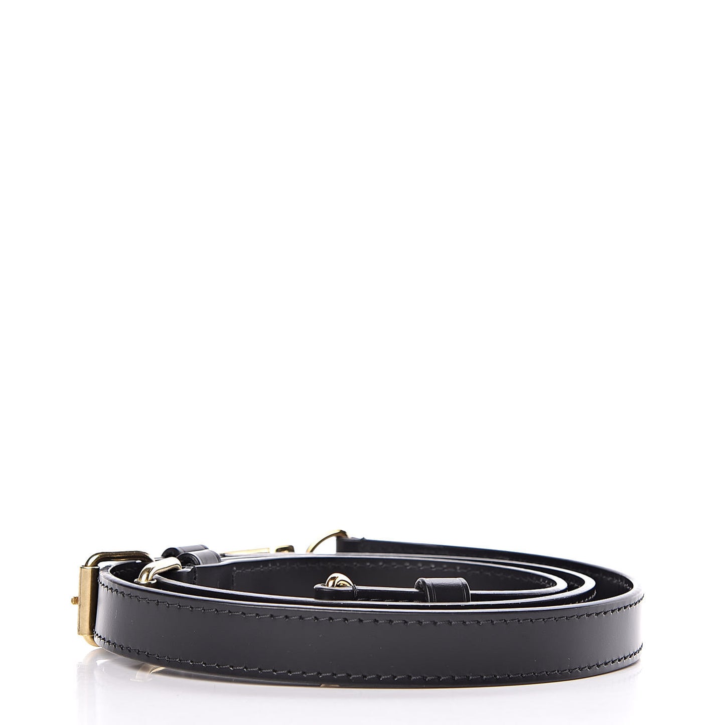 Calfskin Adjustable Keepall Bandouliere Shoulder Strap Black