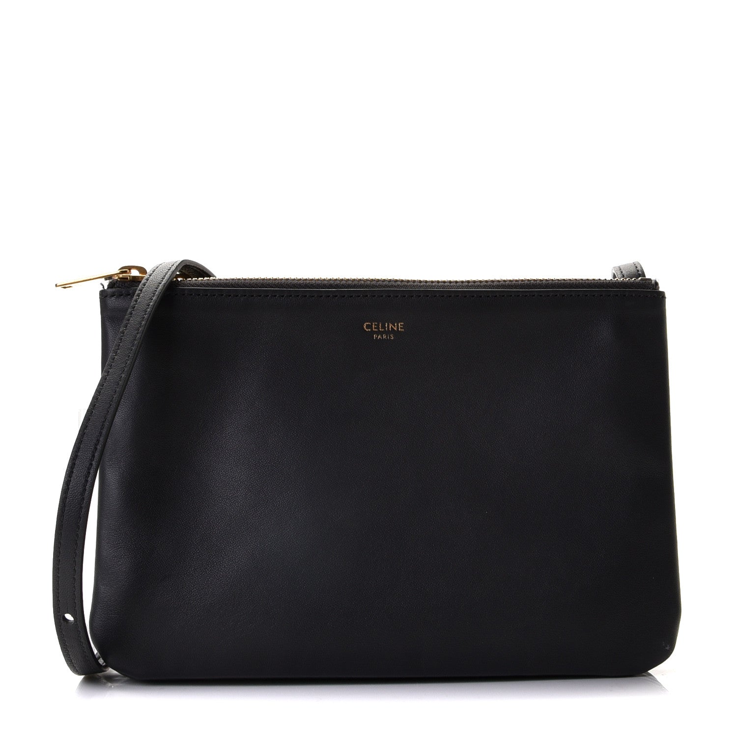 Celine Lambskin Small Trio Crossbody Bag Grey 1 of 15