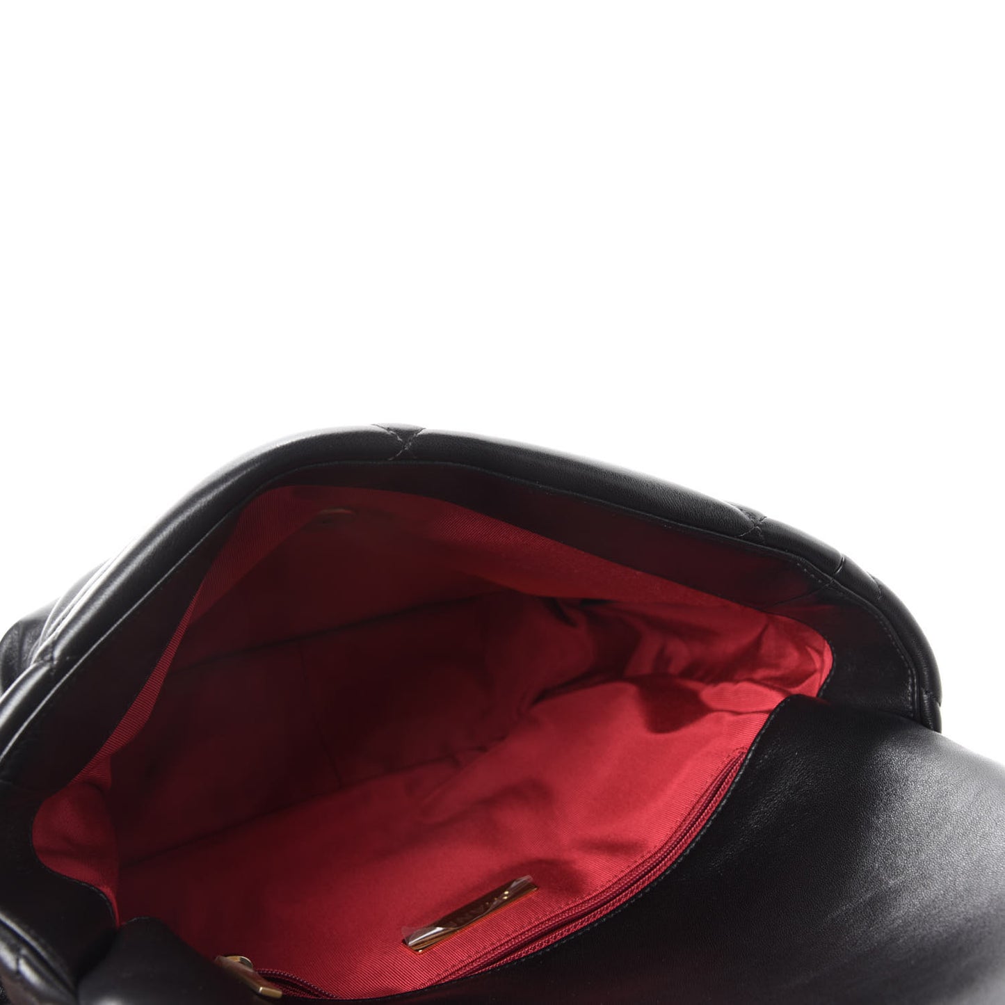 Lambskin Quilted Large Chanel 19 Flap Black