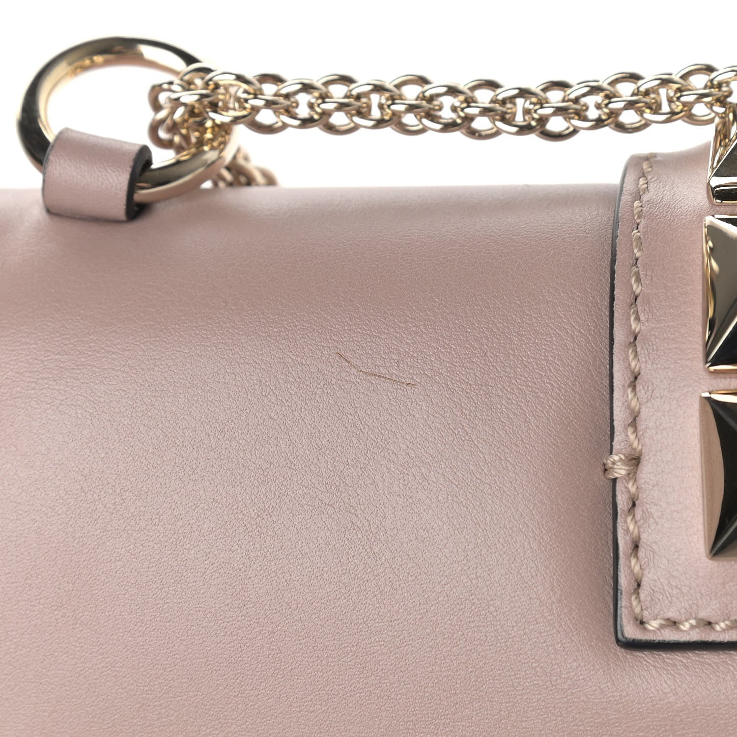 Valentino Garavani Vitello Small Glam Lock Rockstud Flap Poudre 11 of 11