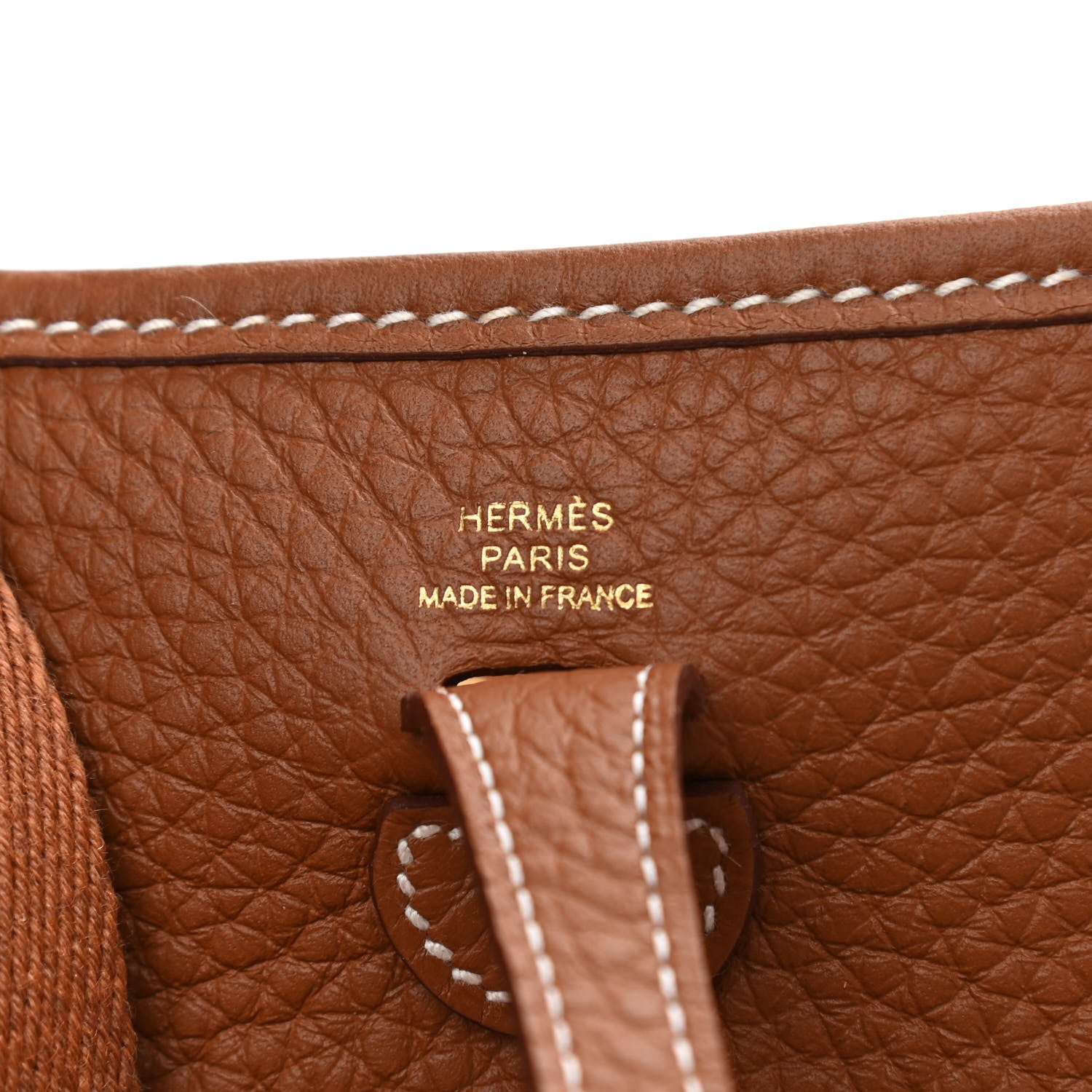 Hermes Taurillon Clemence Evelyne TPM Gold 6 of 8