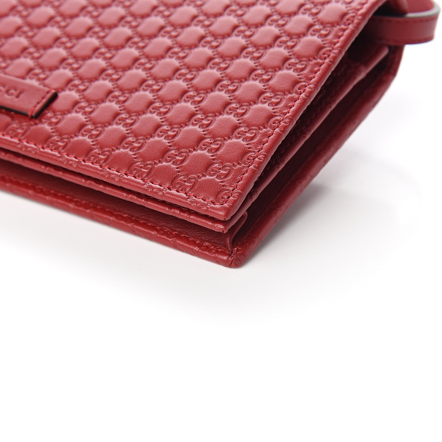 Gucci Microguccissima Crossbody Wallet Red 7 of 9