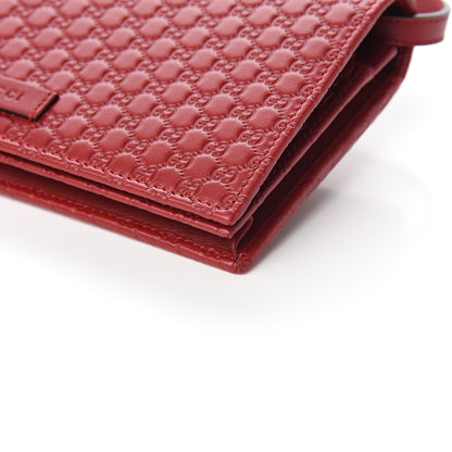 Gucci Microguccissima Crossbody Wallet Red 7 of 9