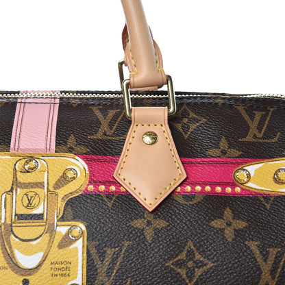 Louis Vuitton Monogram Summer Trunks Speedy Bandouliere 30 11 of 11
