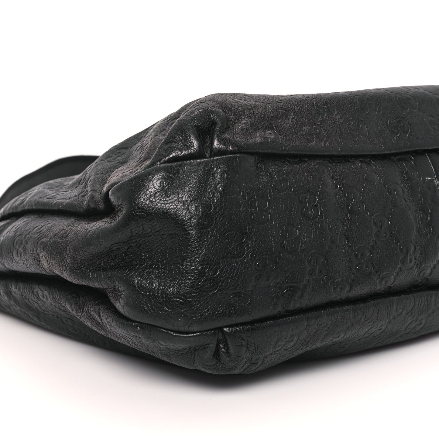 Guccissima Large New Ladies Web Hobo Black