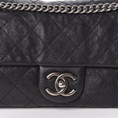 Chanel Caviar Quilted Medium Simply CC Flap Black 8 of 10