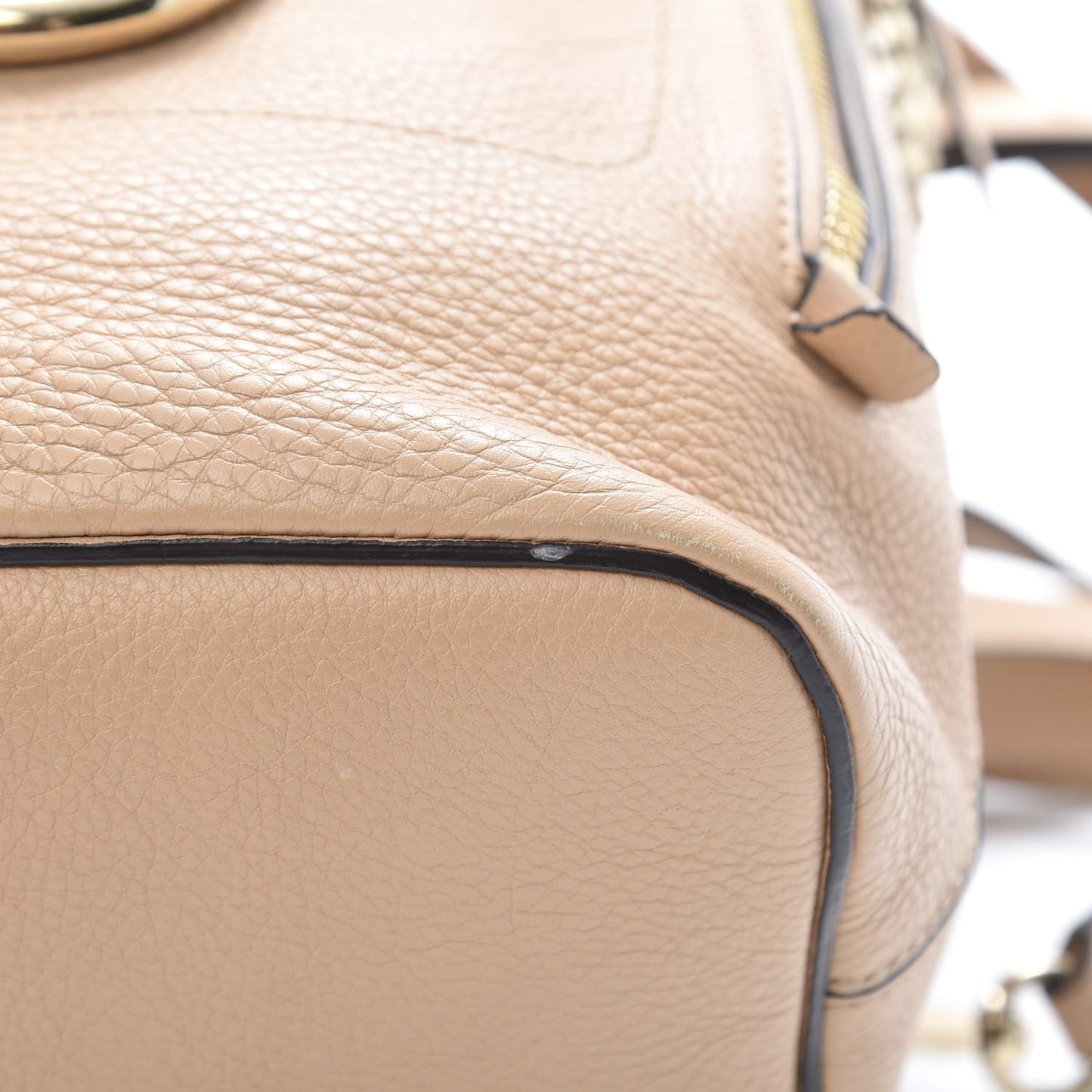 Suede Calfskin Small Faye Backpack Blushy Pink