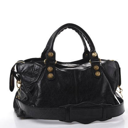 Balenciaga Agneau Giant 21 Gold Hardware Part Time Black 2 of 10
