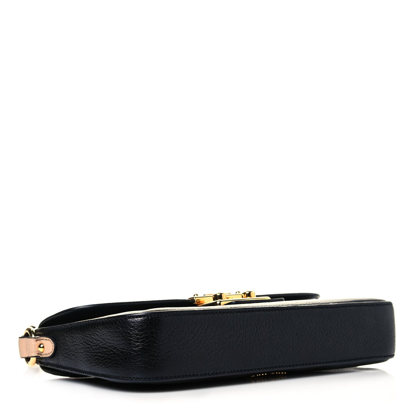 Goatskin Madras Shoulder Bag Black Cammeo