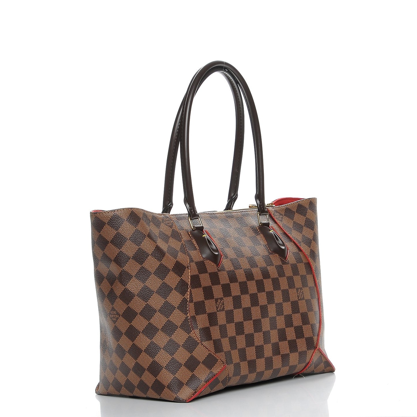 Damier Ebene Caissa Tote MM Cherry