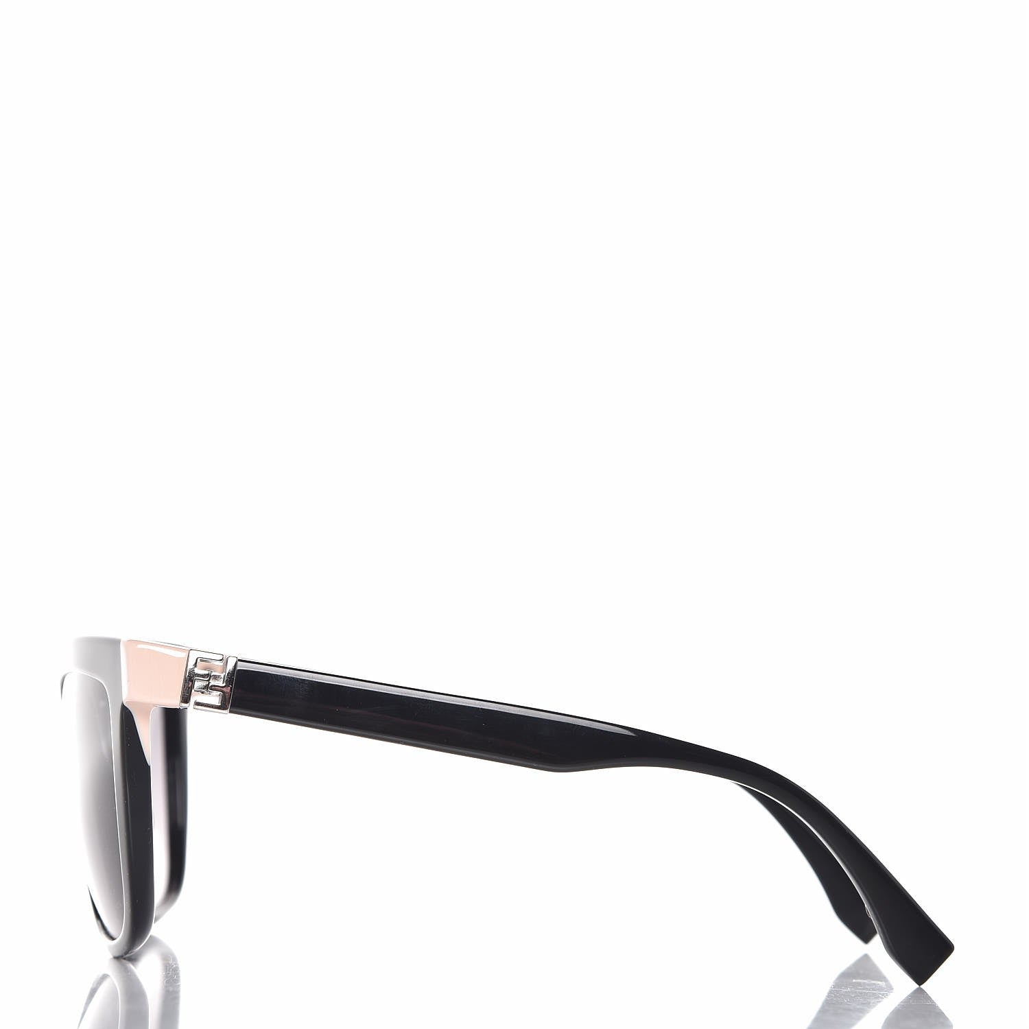Fendi Oversized Fendista Sunglasses FF 0128/S Shiny Black 3 of 7