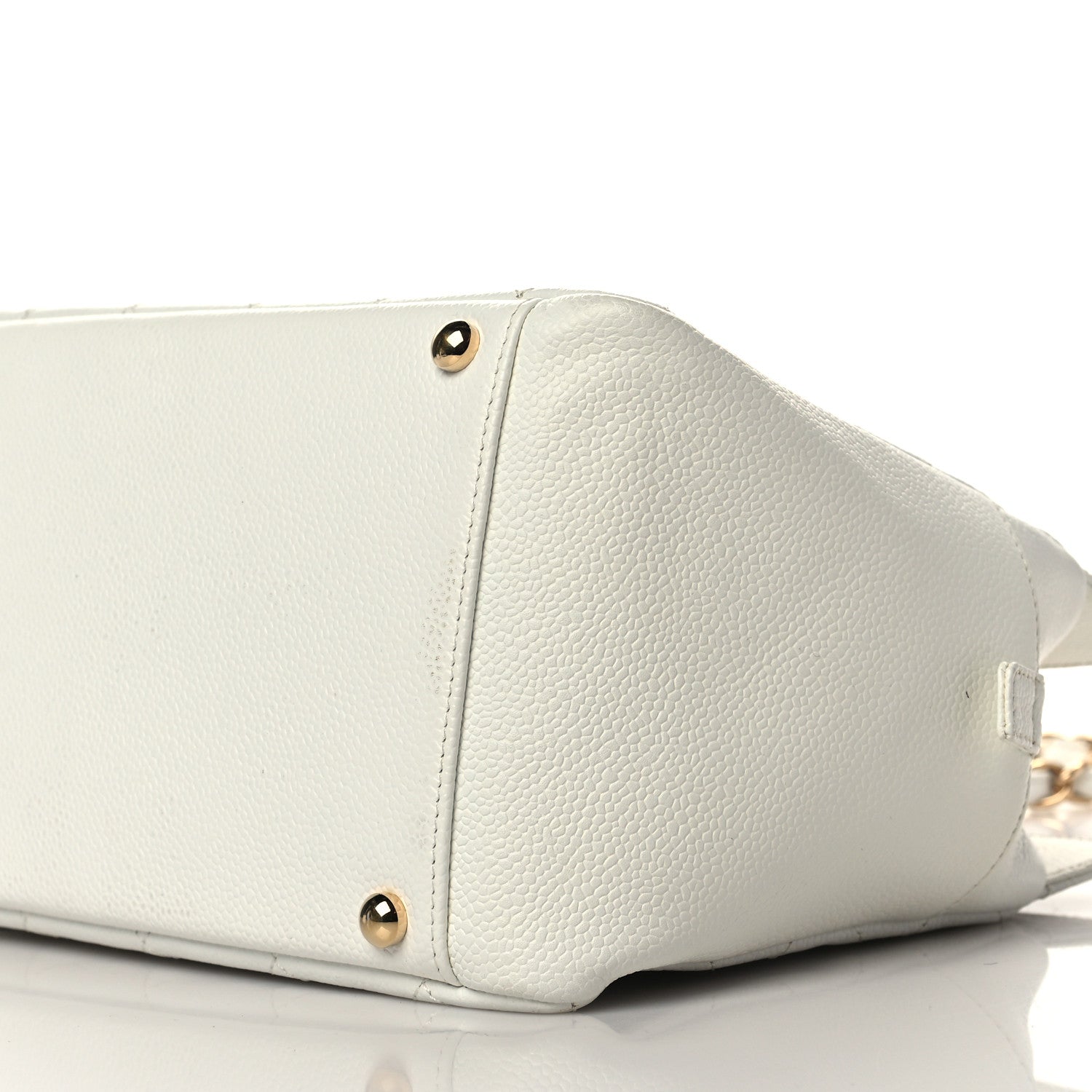Chanel Caviar Quilted Petit Timeless Tote PTT White 8 of 13