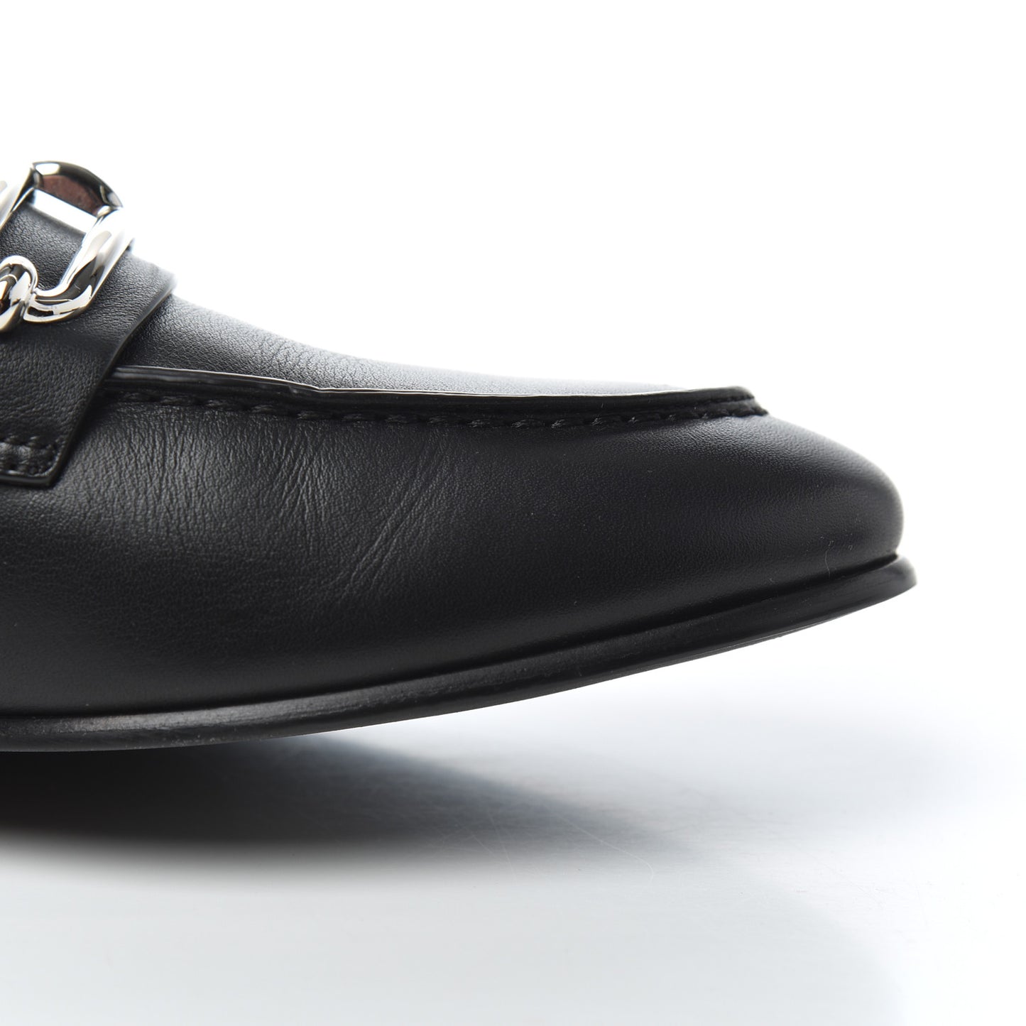 Calfskin Womens Colette Loafers 38 Black