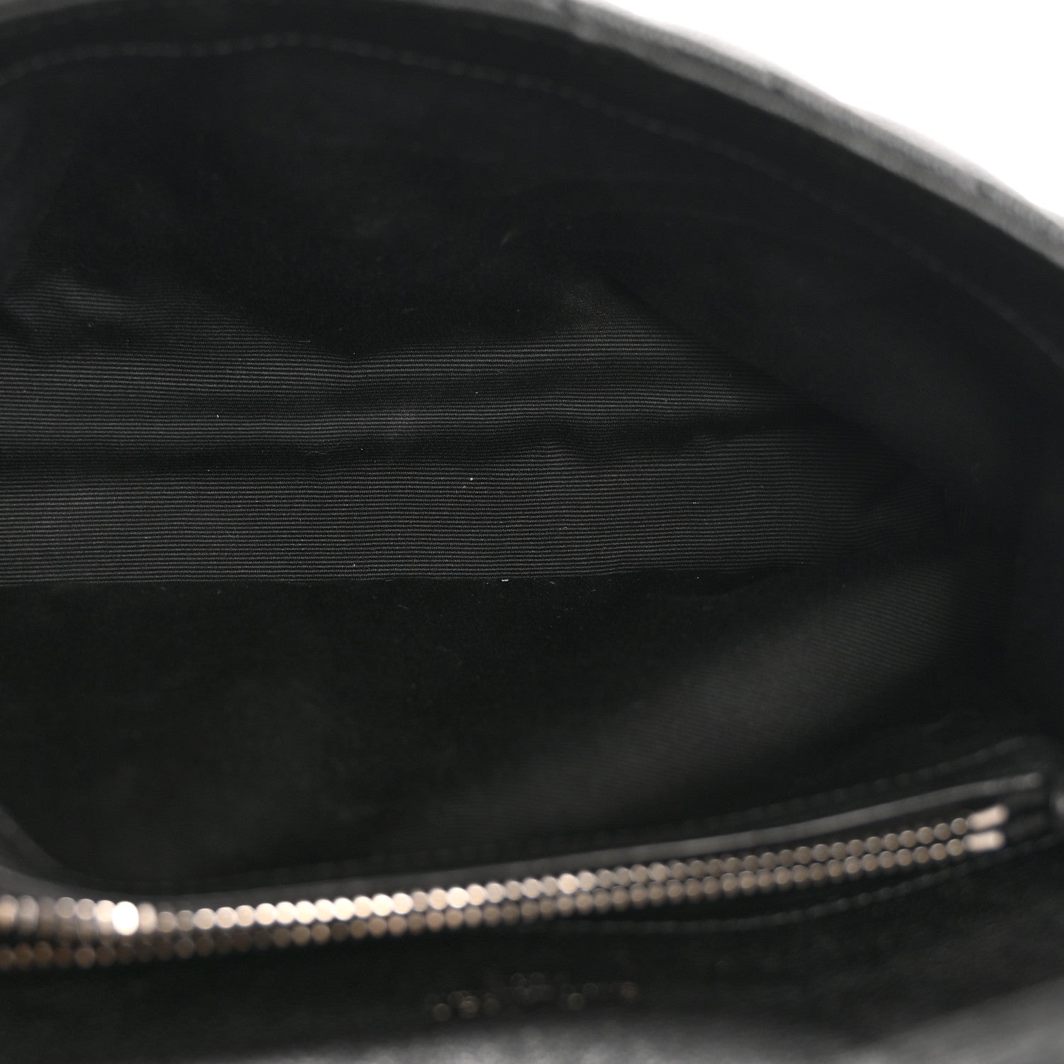 Saint Laurent Sheepskin Matelasse Chevron Monogram Medium College Bag Black 5 of 11