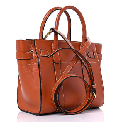 Mulberry Small Classic Grain Mini Zipped Bayswater Chestnut 3 of 13