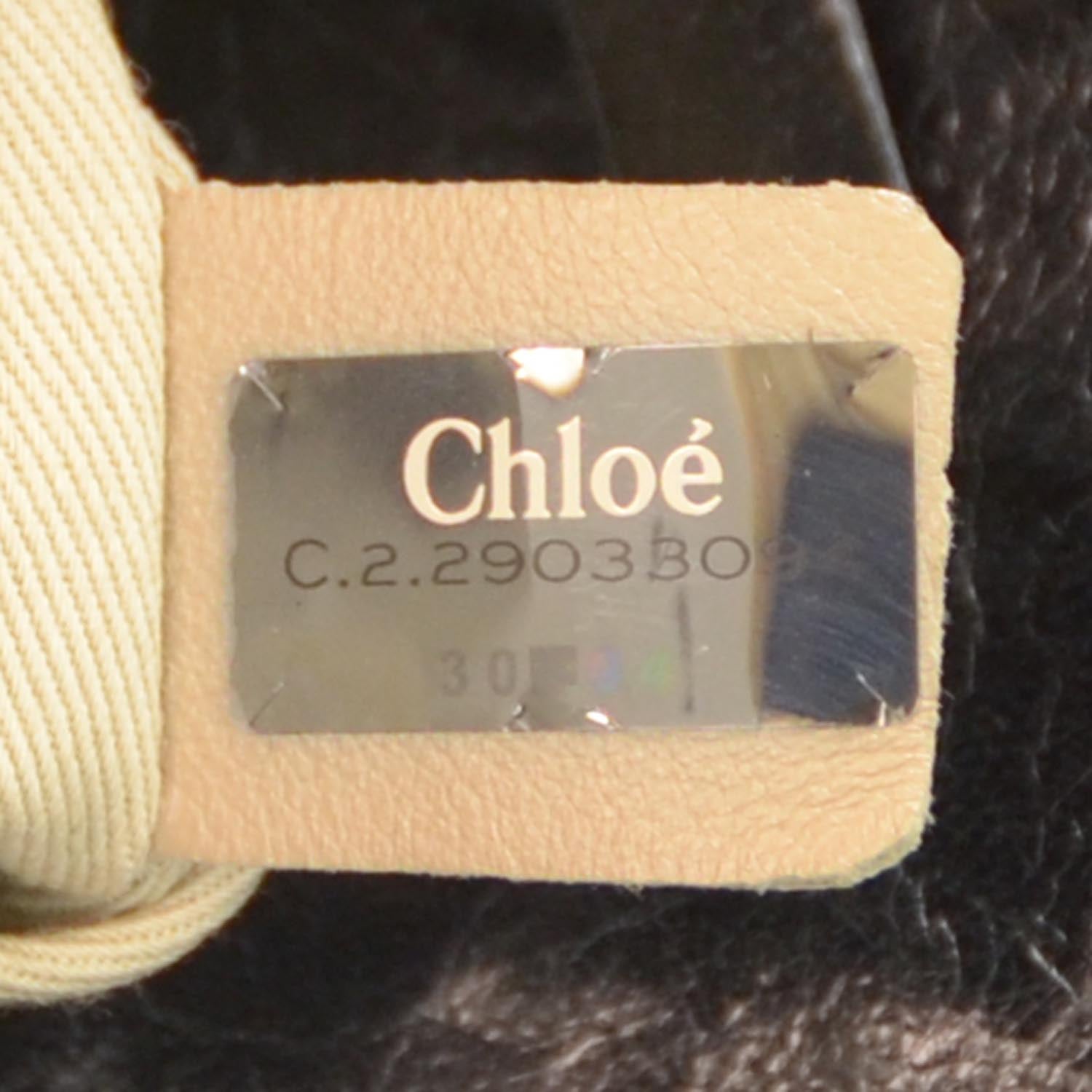 Chloe Leather Heloise Satchel Black 7 of 8