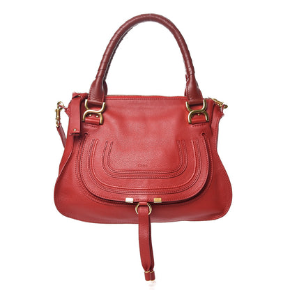 Chloe Calfskin Medium Marcie Satchel Red 1 of 9