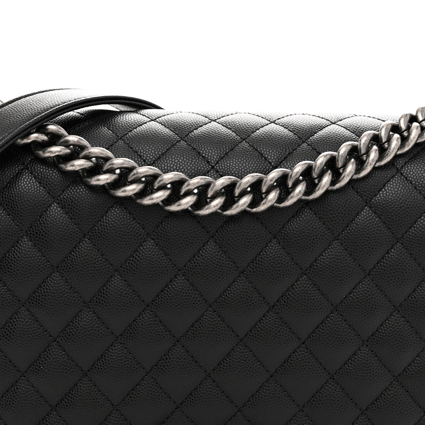 Caviar Quilted New Medium Boy Flap Black