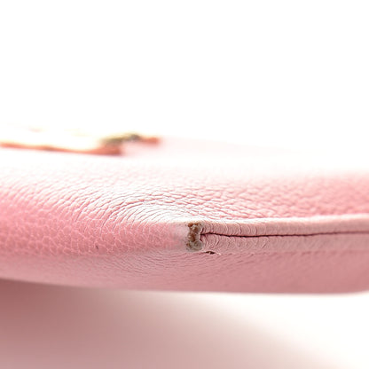 Chanel Goatskin CC Card Holder Pink 11 of 13