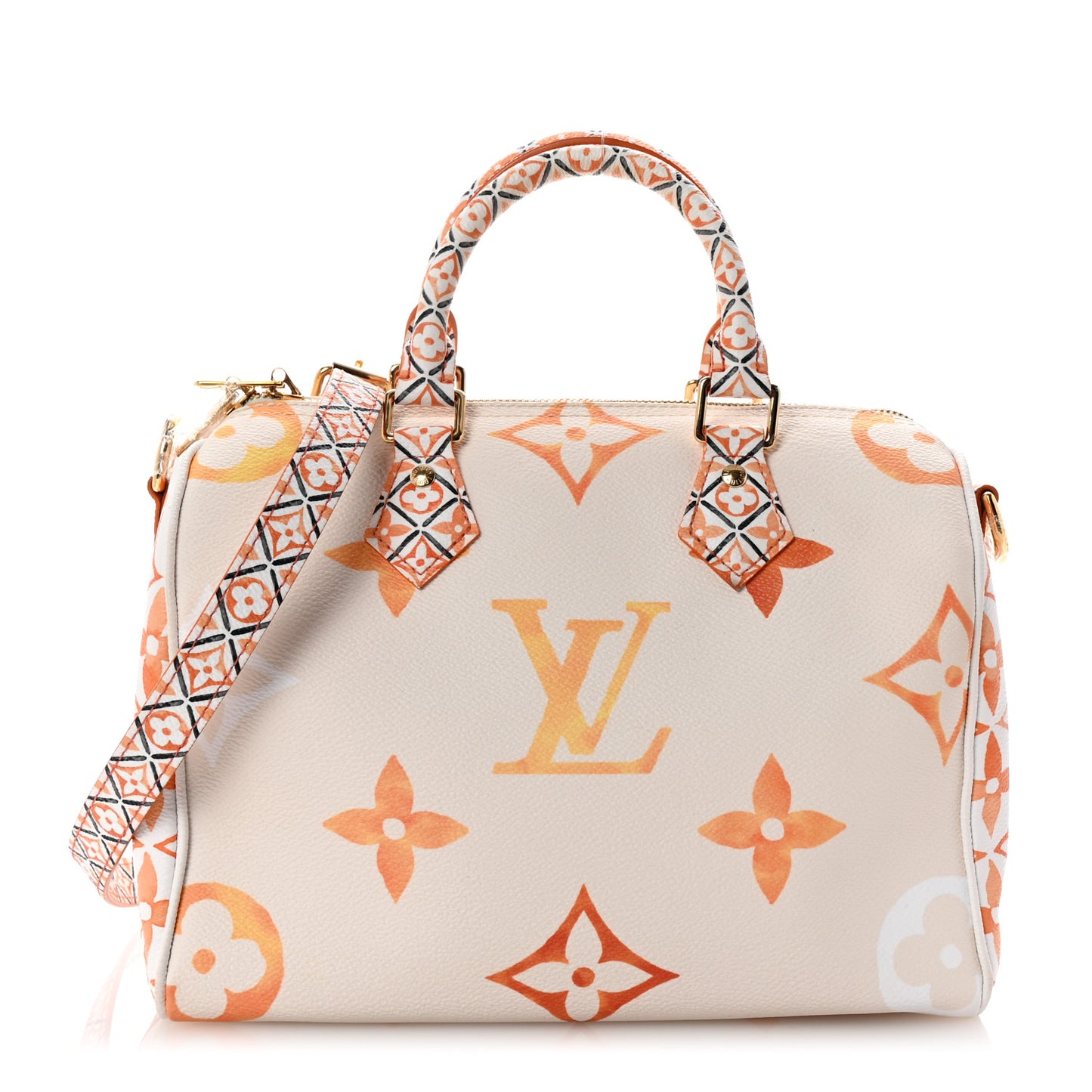 Monogram Giant By The Pool 2.0 Speedy Bandouliere 25 Beige