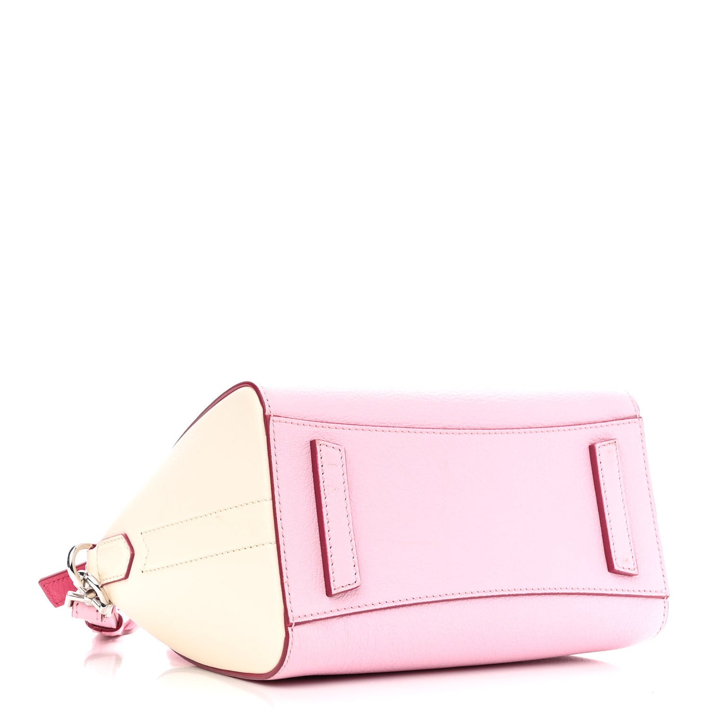 Sugar Goatskin Mini Tri-Color Antigona Bright Pink White Fuchsia