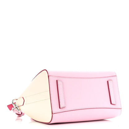 Givenchy Sugar Goatskin Mini Tri-Color Antigona Bright Pink White Fuchsia 4 of 12