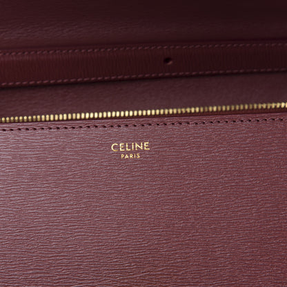 Celine Liege Calfskin Medium Classic Box Flap Bag Burgundy 9 of 10