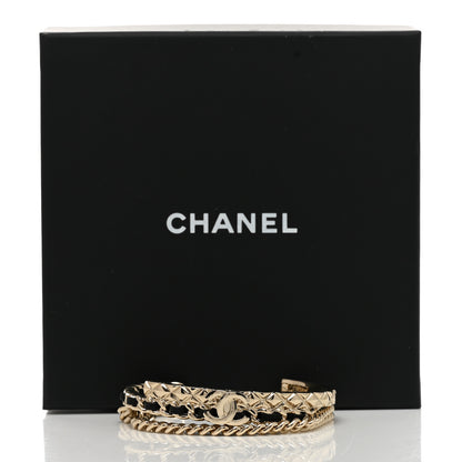 Chanel Metal Lambskin CC Turnlock Chain Bracelet 5 of 5