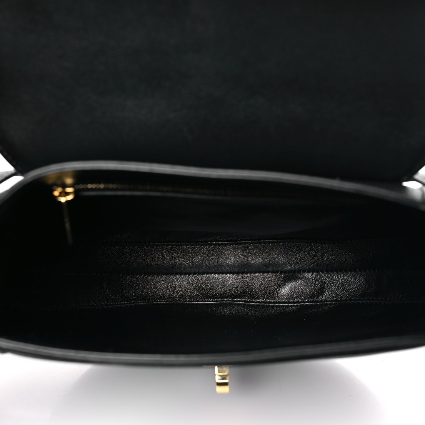 Grained Calfskin Medium Besace 16 Black