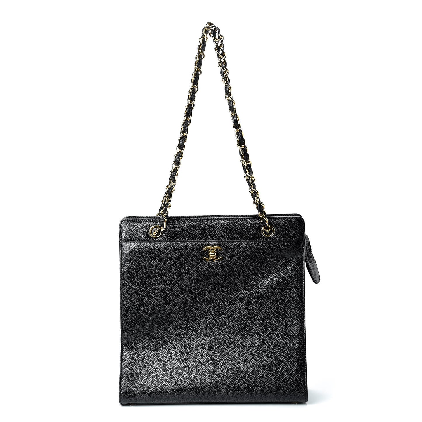 Caviar CC Shoulder Bag Black