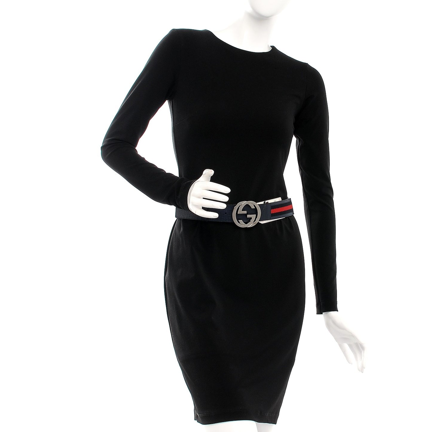 Calfskin Web Interlocking G Belt 75 30 Blue