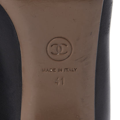 Chanel Lambskin Camellia Pumps 41 Black 8 of 13