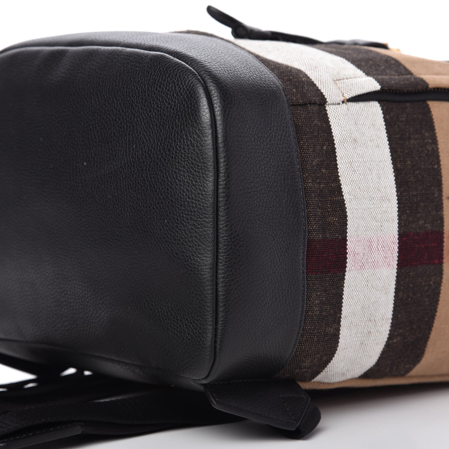 Burberry Canvas Mega Check Drifton Backpack Black 7 of 9
