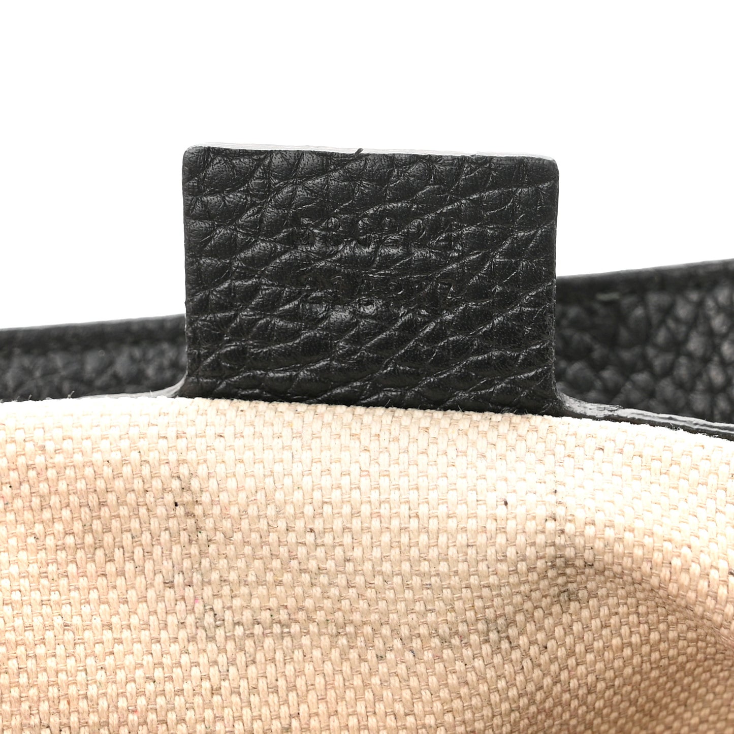 Pebbled Calfskin Medium Soho Flap Crossbody Black