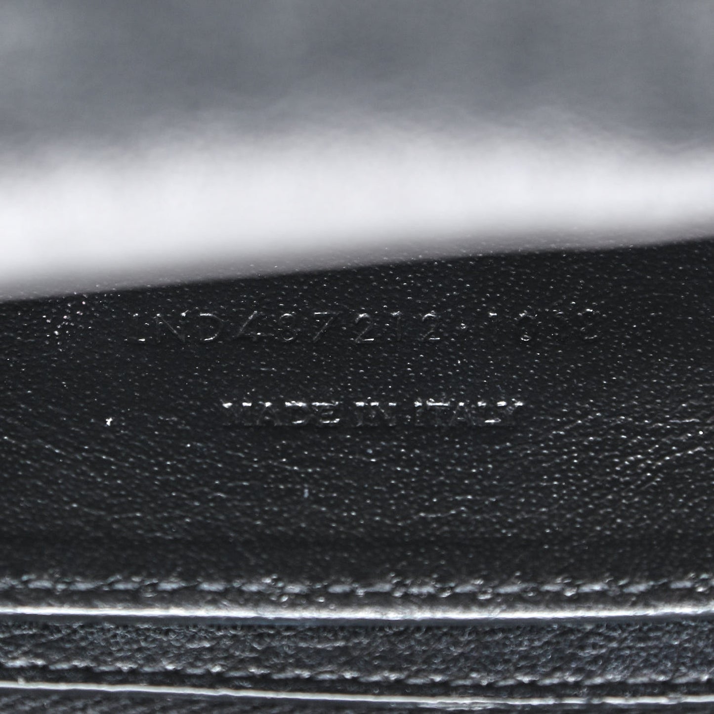 Sheepskin Matelasse Chevron Monogram Large College Satchel Black