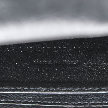Saint Laurent Sheepskin Matelasse Chevron Monogram Large College Satchel Black 9 of 9