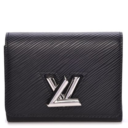 Louis Vuitton Epi Twist Compact Wallet Black 1 of 13