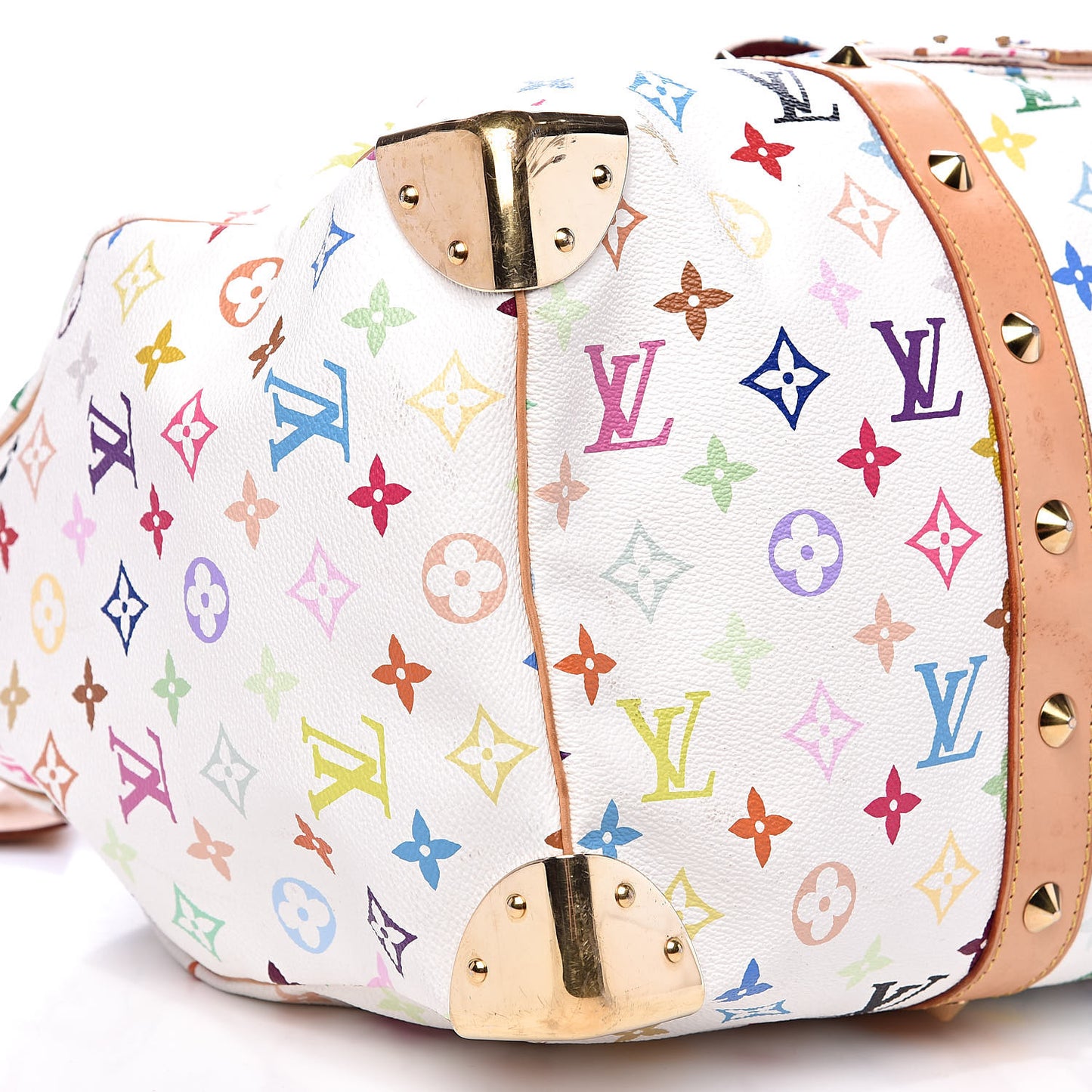 Monogram Multicolor Keepall 45 White