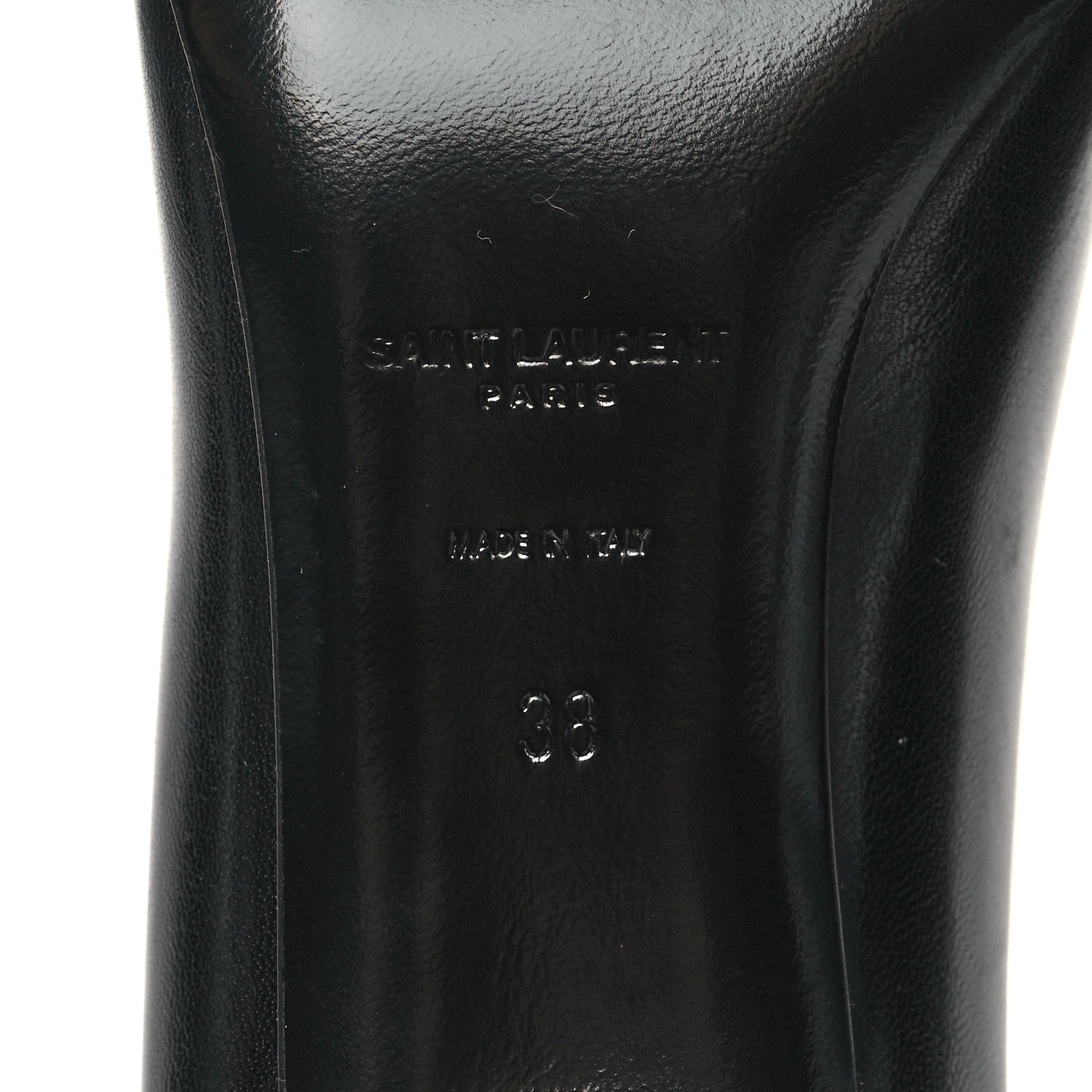 Saint Laurent Calfskin Bow Anais Pumps 38 Black Navy 7 of 10