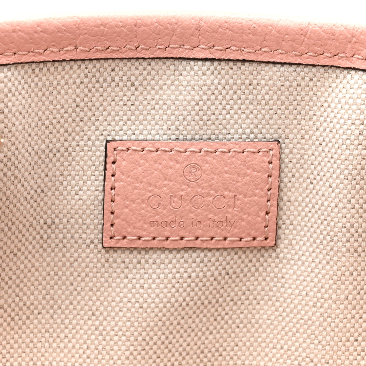 GG Supreme Monogram Textured Dollar Calfskin Medium Ophidia Shoulder Tote Bag Rose Pink