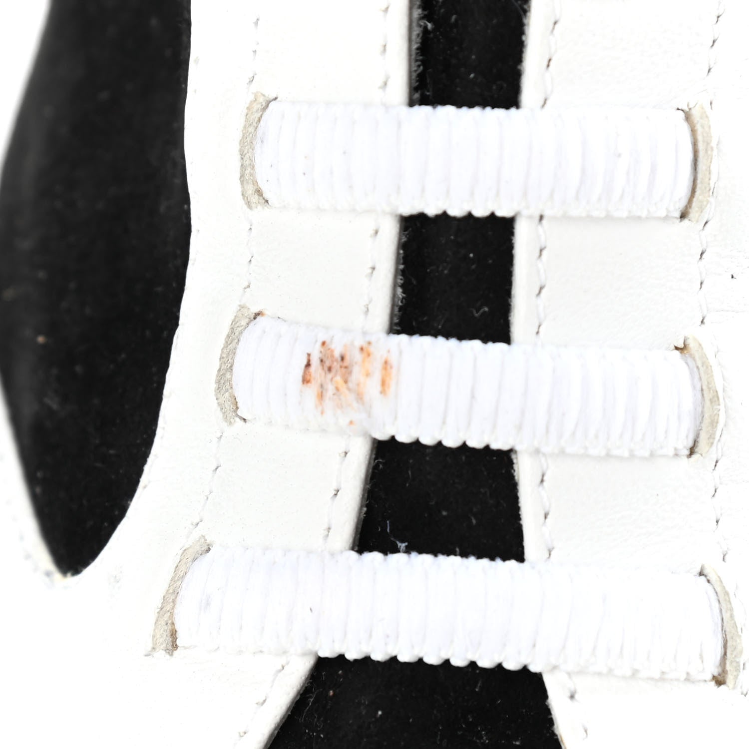 Chanel Velvet Lace Up Short Boots 37.5 Black 8 of 8