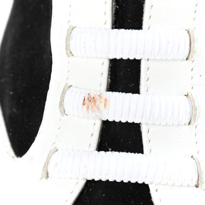 Chanel Velvet Lace Up Short Boots 37.5 Black 8 of 8