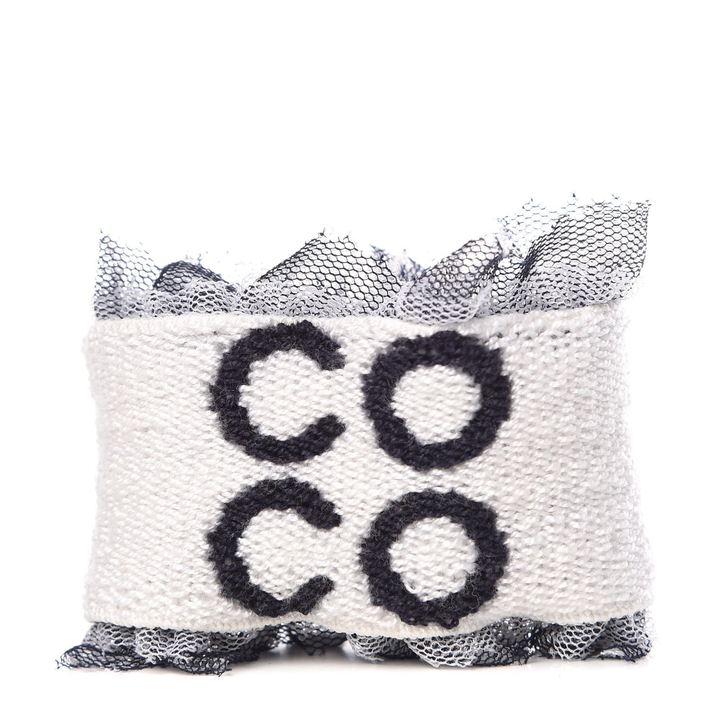 Coco Tennis Wimbledon Champ Wristband Bracelet White