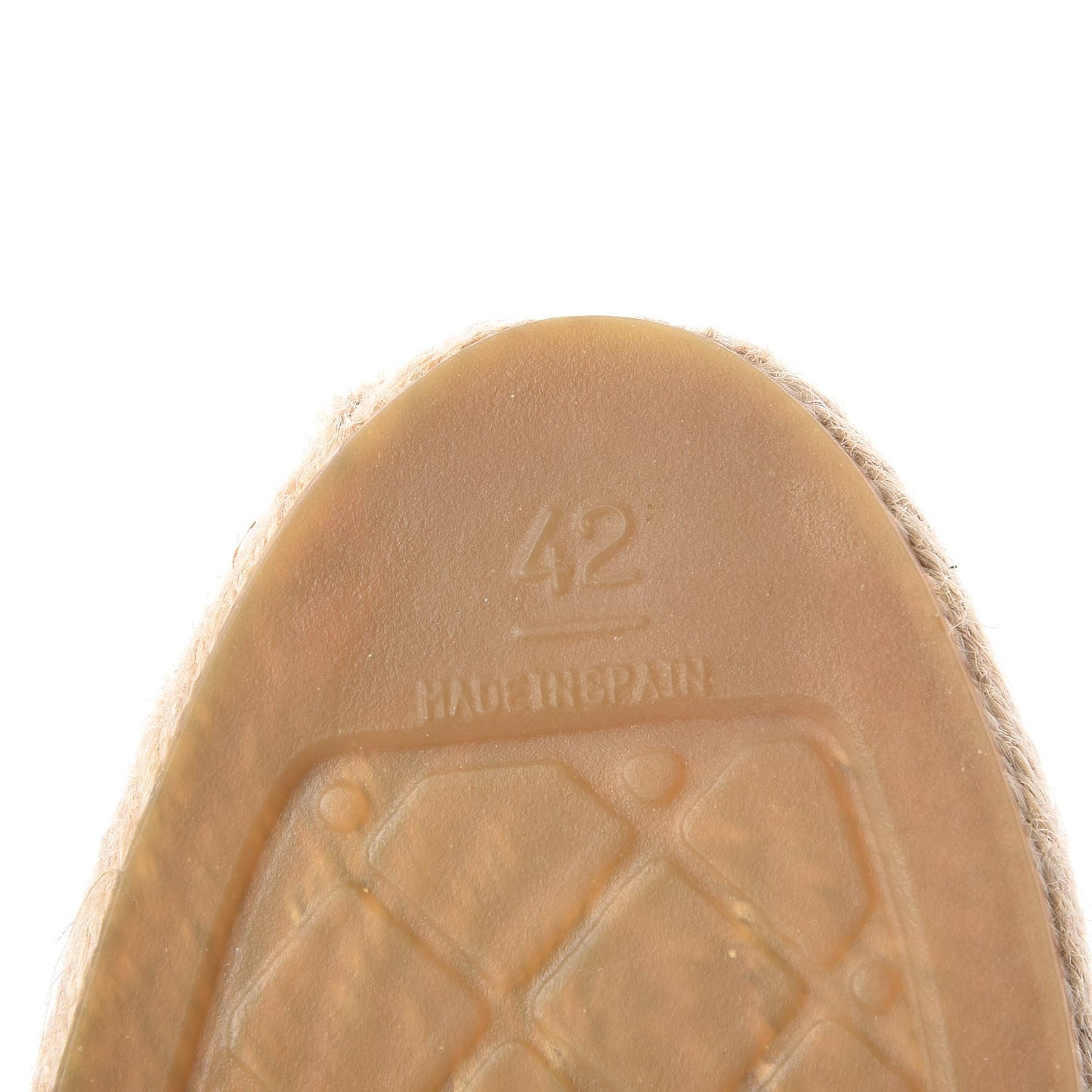 Mesh Lambskin Check Print CC Espadrilles 42 Blue Black White