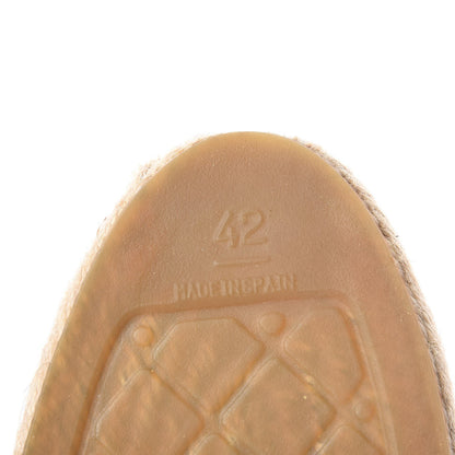Chanel Mesh Lambskin Check Print CC Espadrilles 42 Blue Black White 20 of 21