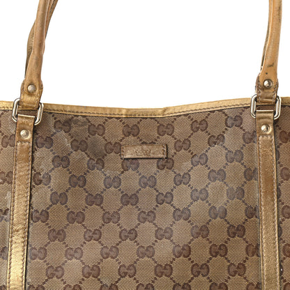 Gucci Crystal Monogram Medium Joy Tote Gold 8 of 24