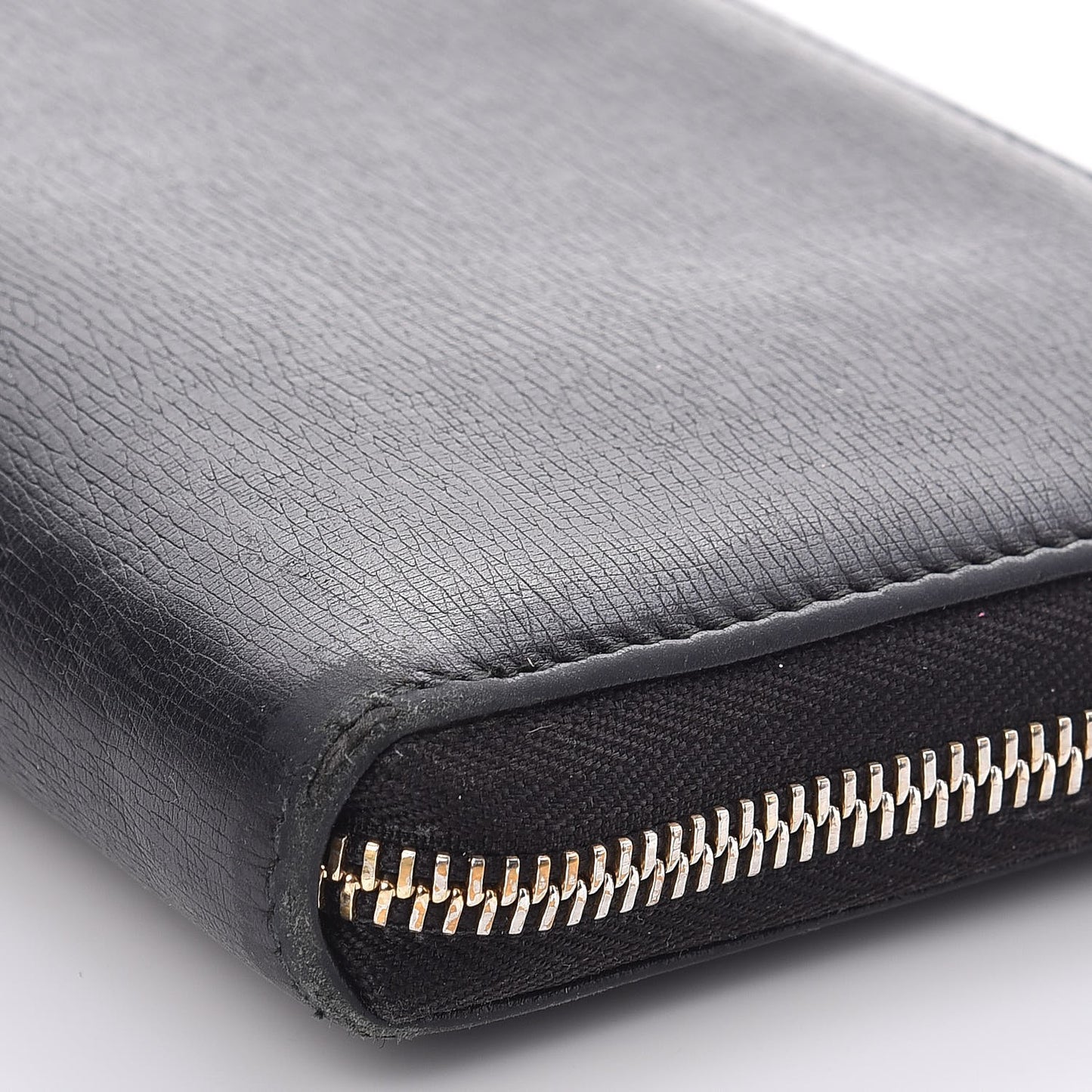 Calfskin GG Zip Around Wallet Black