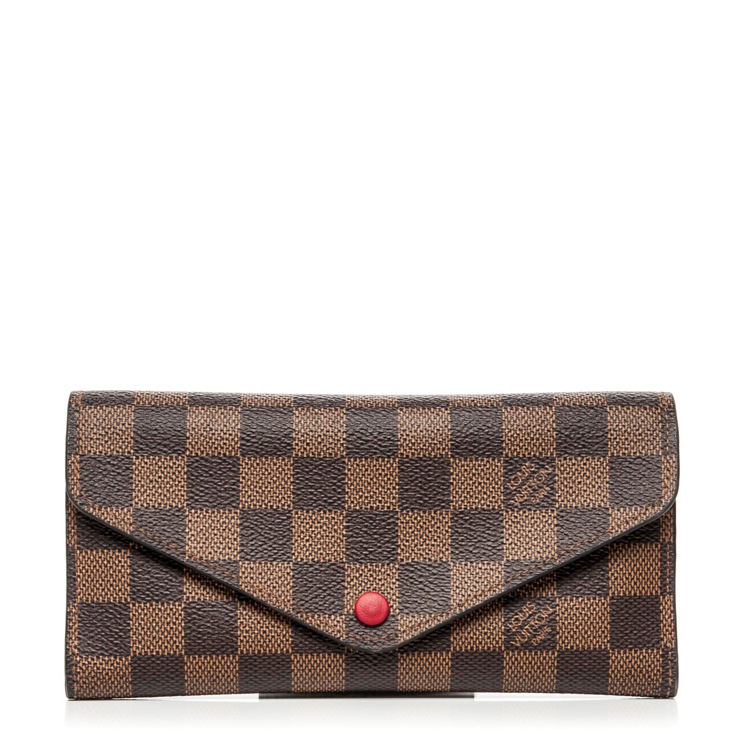 Damier Ebene Josephine Wallet Red